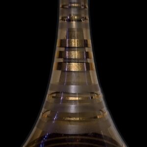 Vintage MCM Decanter W/ Gold Stripes